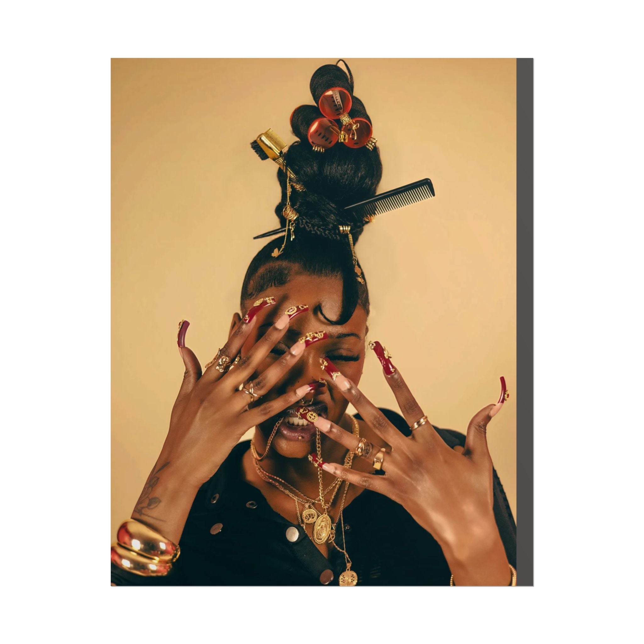 Fashion Portrait Rolled Poster — Bold Glamour Wall Art