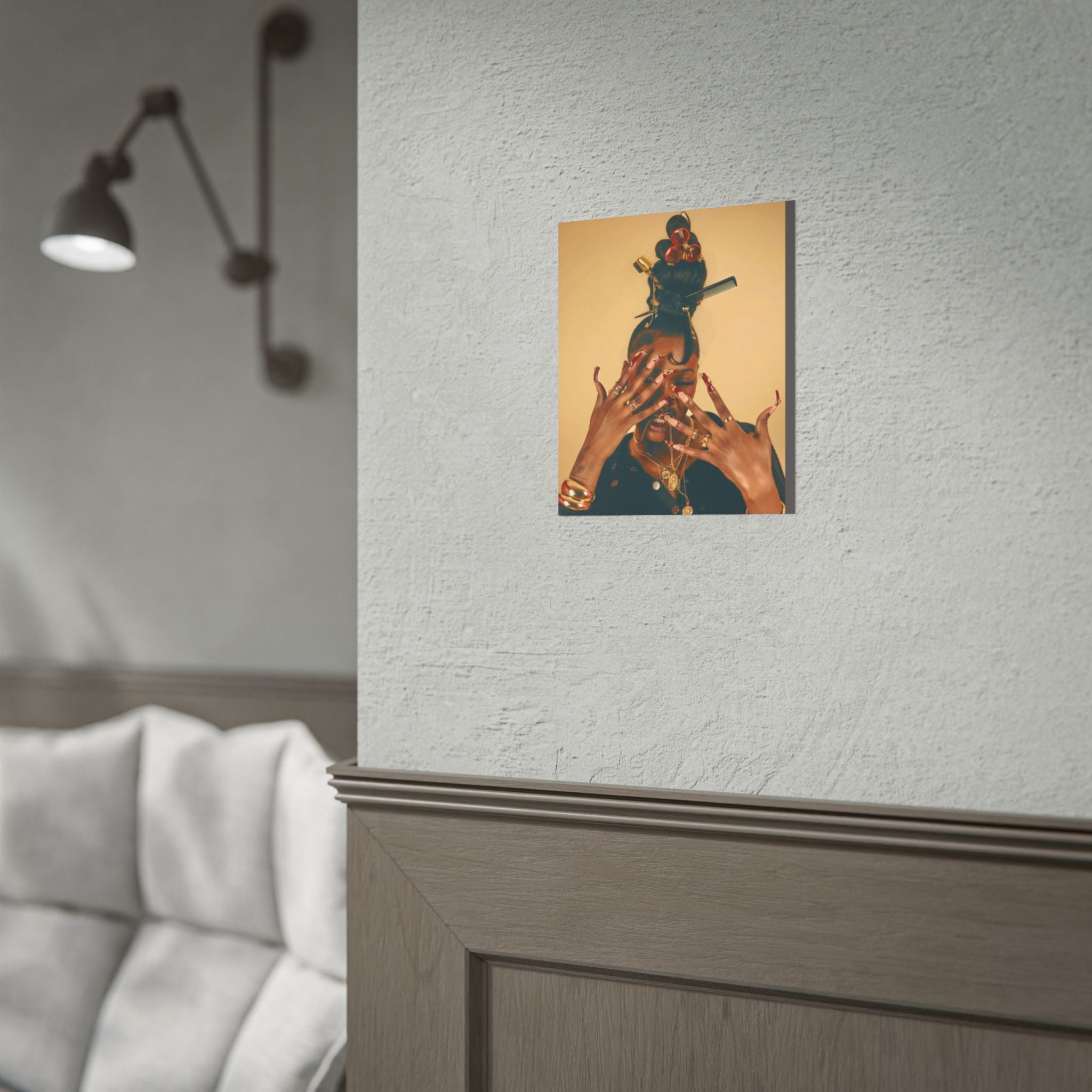 Fashion Portrait Rolled Poster — Bold Glamour Wall Art