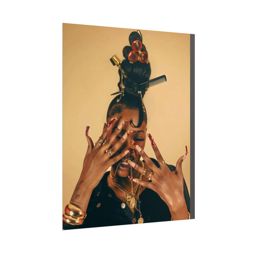 Fashion Portrait Rolled Poster — Bold Glamour Wall Art